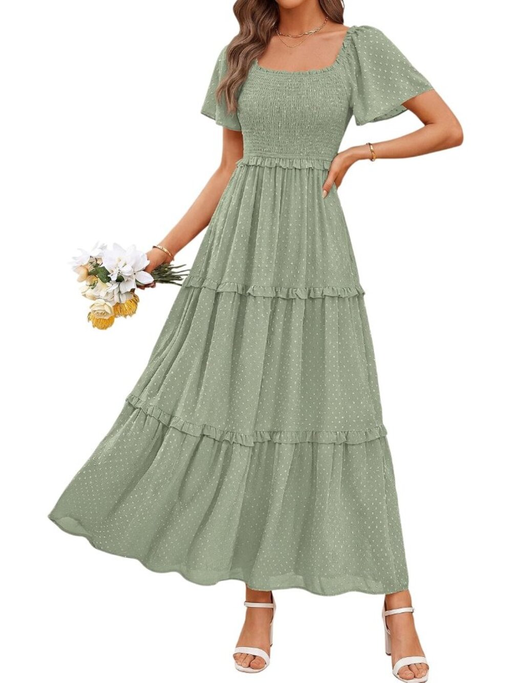 Elegant Boho Maxi Dress for Summer Events